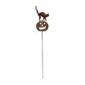 Village Wrought Iron Cat-Pumpkin Rusted Stake RGS-28